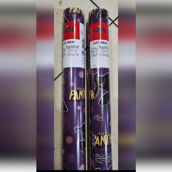 Party Supplies Marvel Wakanda Black Panther Birthday Christmas Gift Wrapping Paper 2 Rolls